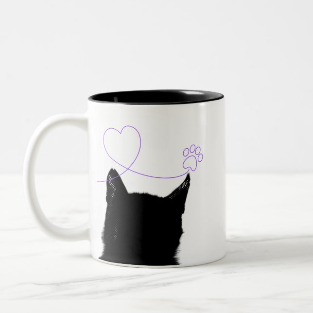 black cat mug (Left)