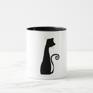 Black cat mug