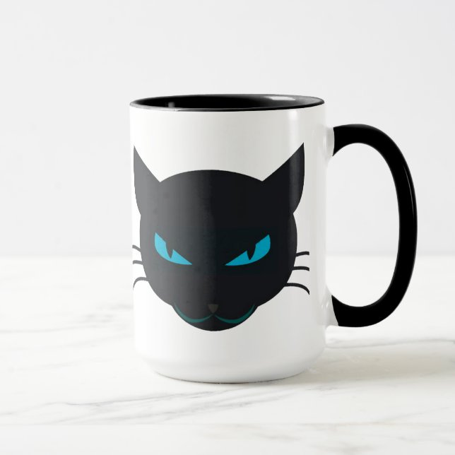 Black Cat Mug (Right)