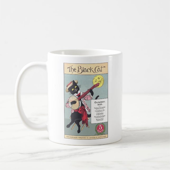 Black Cat Mug (Left)
