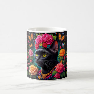 Black cat mug! coffee mug