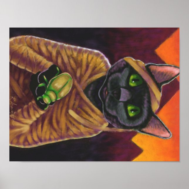 Black Cat Mummy Poster (Front)