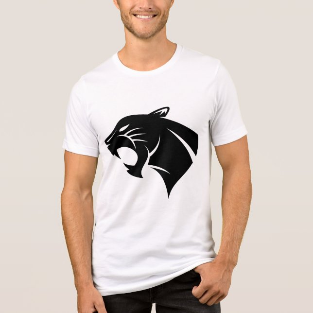 Black Cat - Mysterious and Elegant Tri-Blend Shirt (Front)
