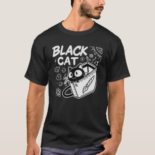 Black Cat – Mystical & Stylish Feline T-Shirt