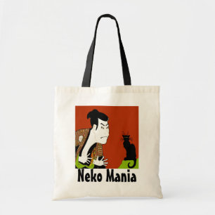 Black Cat Neko Mania Tote Bag