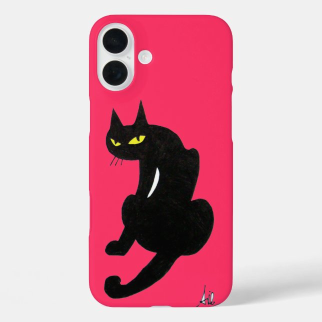 BLACK CAT NINJA Pink Case-Mate iPhone Case (Back)