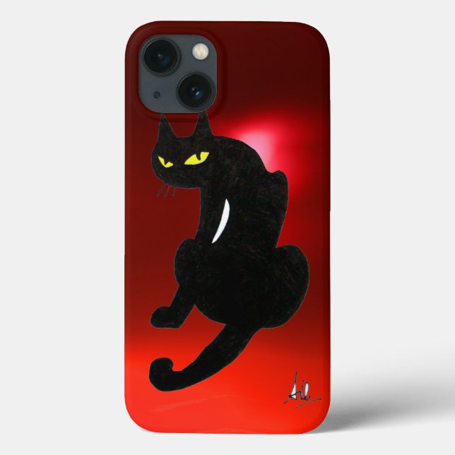 BLACK CAT NINJA Red Ruby Case-Mate iPhone Case (Back)