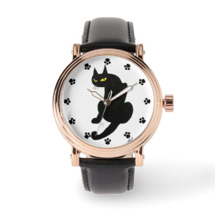 BLACK CAT NINJA WRIST WATCH