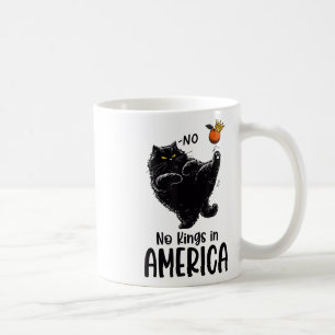 Black Cat No Kings In America We The People Politi Coffee Mug