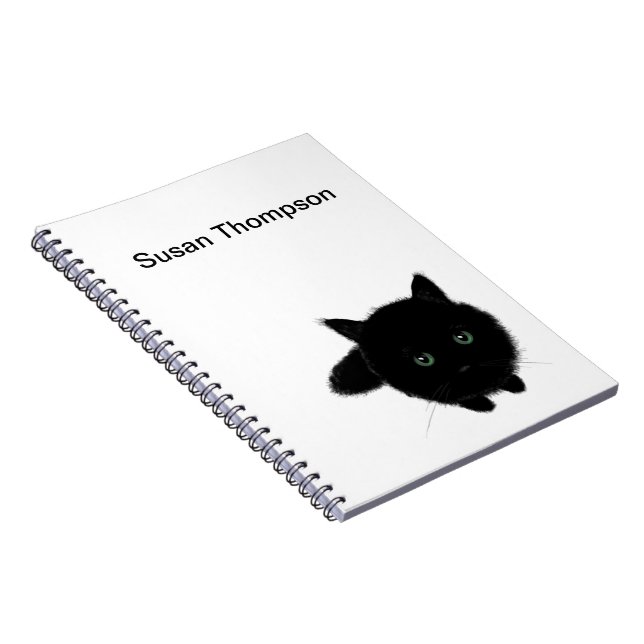 Black Cat Notebook (Right Side)