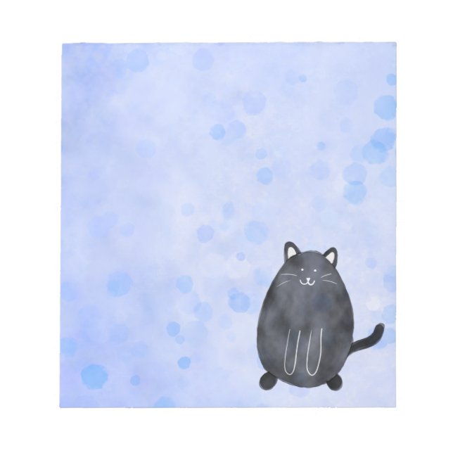 Black Cat Notepad (Front)