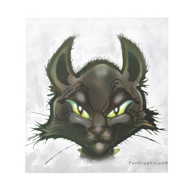 Black Cat Notepad (Front)