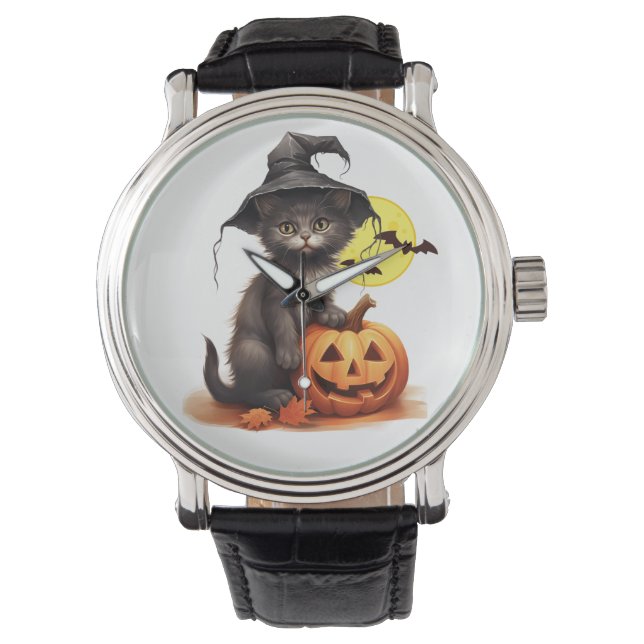 Black Cat On A Jack  Watch (Front)