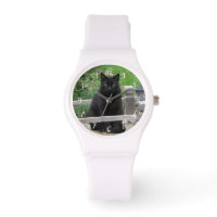 Black Cat on Bridge Numbered Watch