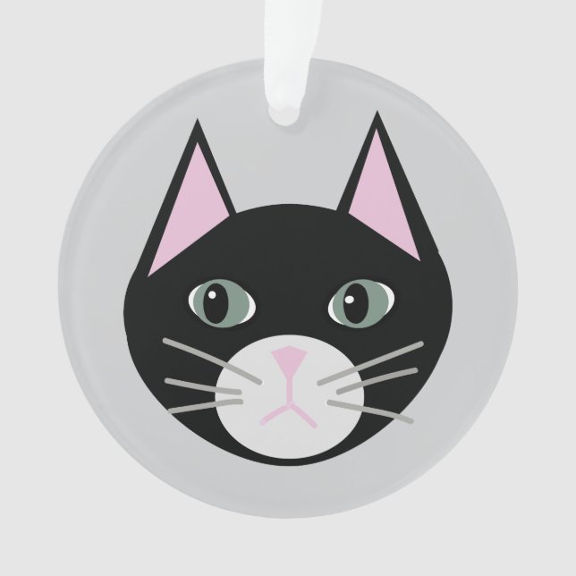 Black cat ornament (Front)