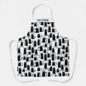 Black Cat Personalised Apron (Front)