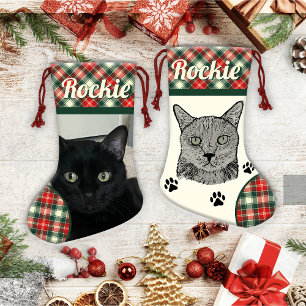Black Cat Personalized Christmas Stocking