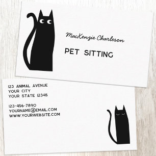 Black Cat Pet Services Business Card