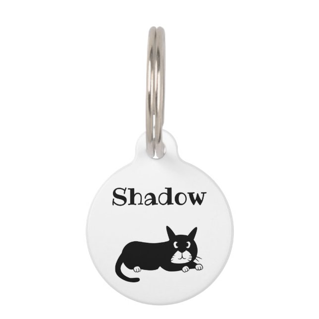 Black Cat Pet Tag (Front)