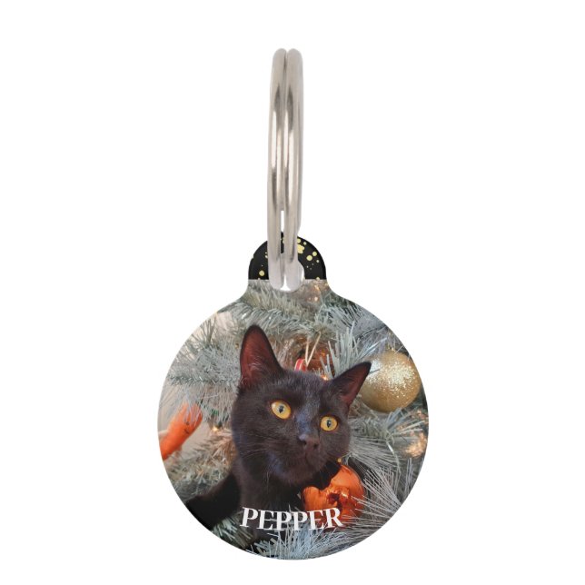 Black Cat,  Pet Tag (Front)