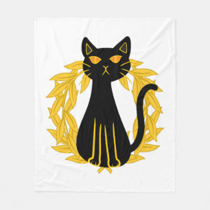Black Cat Pets Horror Halloween Kids Fleece Blanket
