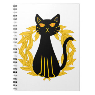 Black Cat Pets Horror Halloween Kids Notebook