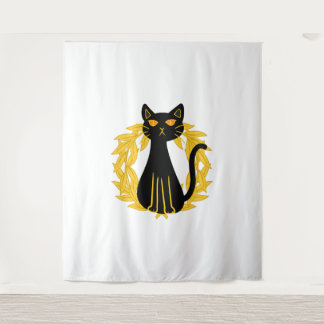 Black Cat Pets Horror Halloween Kids Tapestry