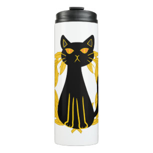 Black Cat Pets Horror Halloween Kids Thermal Tumbler