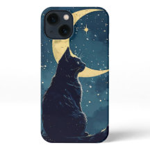 Black Cat Phone Case for iPhone