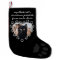 Black Cat Photo Paw Print Pet Christmas Stocking