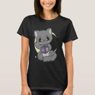 Black Cat Pi Day Feline Meow 3 14159 Neko Mathemat T-Shirt