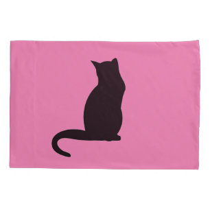 BLACK CAT PILLOWCASE