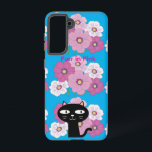 Black Cat Pink Floral Galaxy Case – Turquoise<br><div class="desc">Add a pop of color and charm to your phone with this Black Cat Pink Floral Galaxy Case. Featuring a sleek black cat nestled among soft pink flowers on a vibrant turquoise background, this design blends playful feline elegance with cheerful floral beauty. Perfect for cat lovers, floral art fans, and...</div>