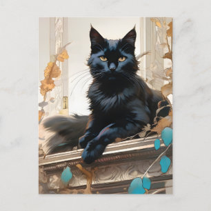 Black Cat Postcard