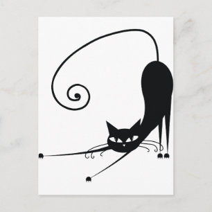Black Cat Postcard