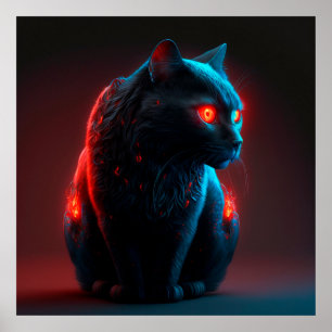 Black Cat Poster