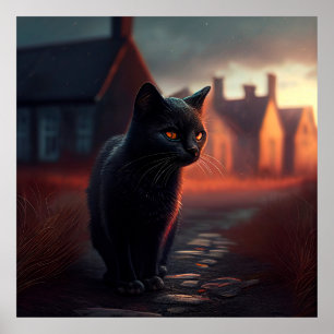 Black Cat Poster