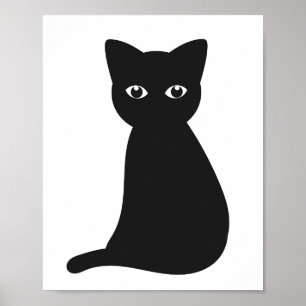 Black cat Poster