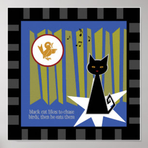 Black Cat Poster