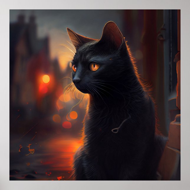 Black Cat Poster (Front)