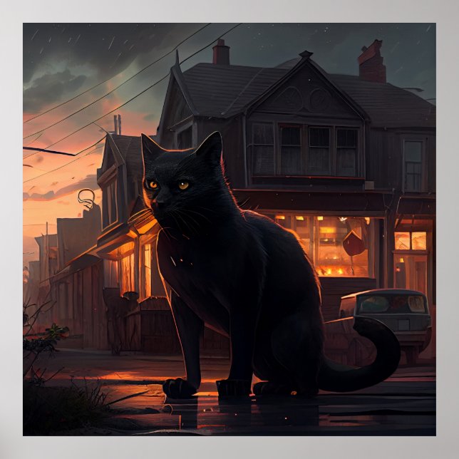 Black Cat Poster (Front)