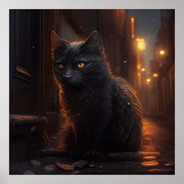 Black Cat Poster (Front)