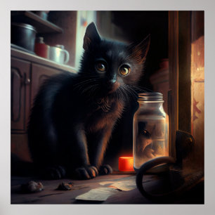 Black Cat Poster