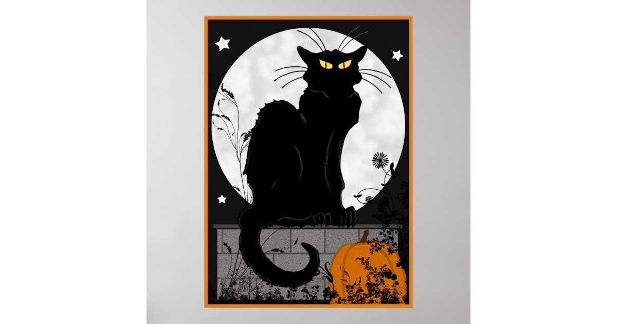 'Black Cat' Poster | Zazzle