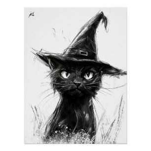 Black Cat Poster