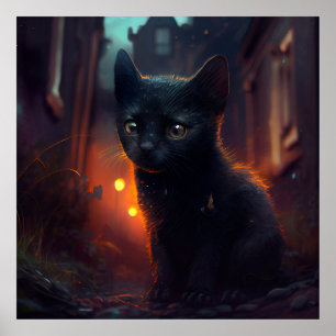 Black Cat Poster