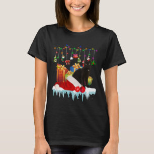 Black Cat Present Of My Christmas T-Shirt