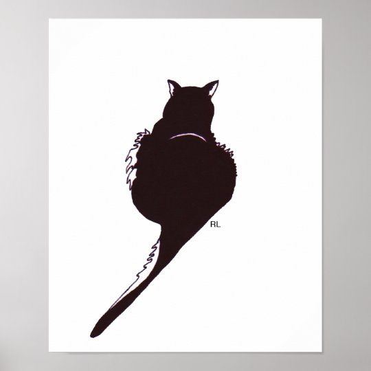 Black Cat Print | Zazzle.co.uk