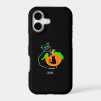 Black Cat Pumpkin Apple iPhone 11 Case