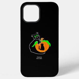 Black Cat Pumpkin Apple iPhone 12 Pro Max Case